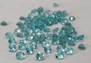 Apatite de couleur Paraiba naturelle coupe ronde 2mm Apatite à facettes lâche excellente qualité bonne couleur Apatite ronde - Product Image 6