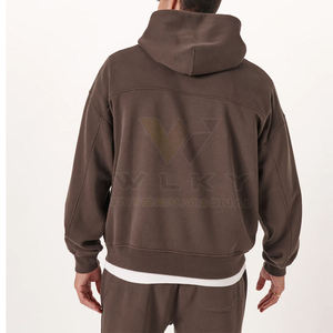 Sudadera de algodón de alta calidad para hombre con capucha recortada, camisetas con logotipo personalizado, sudaderas de lana, ropa con logotipo personalizado - Product Image 4