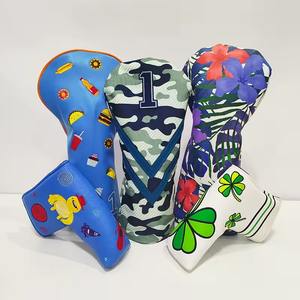 High Quality Customized Multi-Color PU Leather Golf Driver <b>Head</b> <b>Cover</b> New Design With Embroidered Logo - Product Image 4