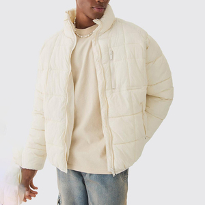 Chaqueta Acolchada con Capucha de Moda Urbana, Estilo Casual Deportivo de Invierno para Hombre, Chaqueta de Lona Personalizada OEM - Product Image 1