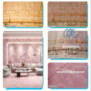 Dalles de marbre onyx naturel de qualité supérieure, pierre décorative pour murs et sols - Product Image 1