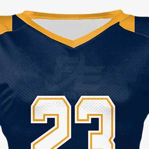 Camiseta de fútbol americano de calidad profesional, tela que absorbe la humedad con números y nombres personalizados - Product Image 5