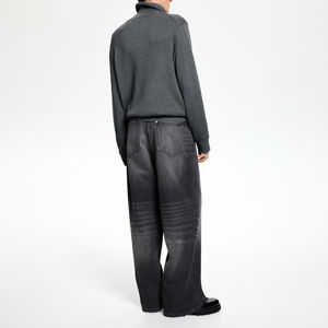 Nouveaux jeans décontractés pour hommes de haute qualité coupe ample grande taille denim personnalisé respirant vente en gros dernière arrivée design solide - Product Image 4