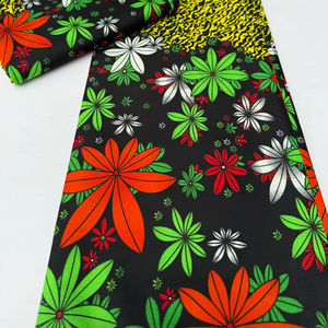 Zambia Style 100 Percent Cotton African Wax Print and Ankara Fabric Affordable for Sewing <b>Quilting</b> Clothing and Crafts - Product Image 1