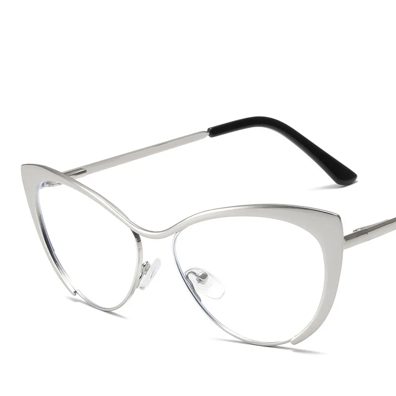 Metal Cat eye spectacles Optical eyeglass frame Anti-blue light eye glasses frames Computer Eyeglasses myopia Frames Readers