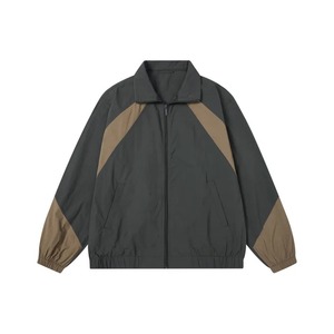 OEM chaqueta universitaria de moda ropa de entrenamiento Retro College chaquetas cortavientos para los hombres nuevo diseño de dos tonos personalizado al por mayor - Product Image 5