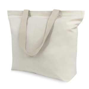 Bolsa de lona de diseño creativo, bolsa de compras reutilizable con broche magnético, bolsa de algodón en blanco de alta calidad al por mayor - Product Image 1