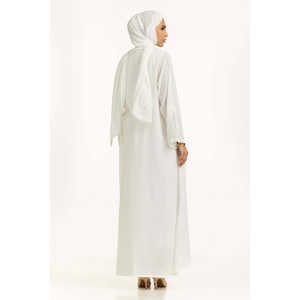 ชุดอาบายะห์ประดับตกแต่งรุ่น IPAB-22161 พร้อมผ้าคลุมไหล่ ทำจากผ้าชีฟอง - Product Image 5