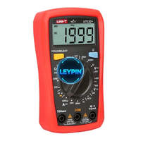 Multimètre numérique portable Uni-t UT-33D+ - Courant AC/DC, résistance, testeur NCV, affichage 4 chiffres, indicateur de batterie faible, 750V