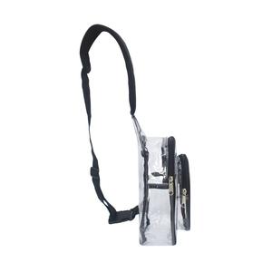 حقيبة كتف جديدة عصرية بتصميم كرتوني كبيرة وشفافة ومقاومة للماء بسحاب للجنسين بألوان حلوى سعة 20-36 لتر من البلاستيك الناعم للشاطئ والاستحمام - Product Image 4