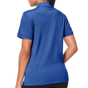 Venta al por mayor de las mujeres Streetwear Sports Polo T Shirt New Cotton Top Quality Fabric Crew Neck Custom Design Polo T Shirts - Product Image 3