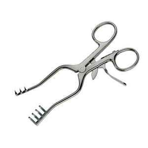 Retractor Weitlaner Sharp 4x4 Prong Retractor de auto-Retención Retractor Weitlaner quirúrgico asequible con puntas romas 3x4 - Product Image 2