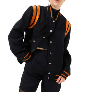 Chaquetas universitarias para mujer, chaqueta universitaria de béisbol con estampado de letras Vintage, ropa de calle de moda, ropa exterior, nuevas chaquetas universitarias para mujer - Product Image 5