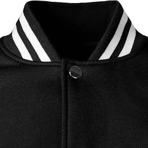 Full Sleeves 2025 High Quality Wholesale Best Design <b>Men</b> Winter Varsity <b>Jacket</b> Slim Fit Plain Blank Front Logo OEM Serviced - Product Image 4