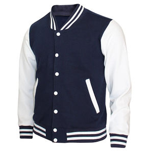 Chaqueta Varsity para Hombre a Precio Razonable, Cuello Alto, Logotipo Frontal, Chaqueta de Invierno de Alta Calidad, Diseño de Última Tendencia - Product Image 1