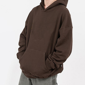 Custom <b>Men's</b> <b>Pullover</b> Hoodie Thick Oversized Sweatshirt With Hemp Cotton Logo Solid Style <b>for</b> Autumn Season Hoodies - Product Image 3