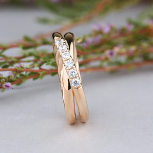 Anillo de Boda Elegante con Diamante Moissanita, Anillos Delicados para Cualquier Ocasión - Product Image 3