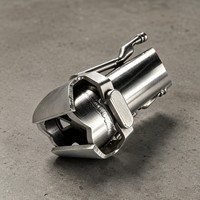 Válvula de descarga mezcladora de cinta de acero inoxidable SUS304 con espejo de barril de forma especial/pulido mate, válvula antifugas, sin piezas adicionales