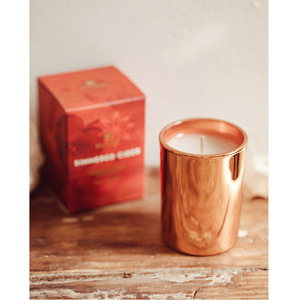 La plupart des meilleures ventes de pot de cire en métal et cuivre pot de bougie profond fabrication de bougies design votif martelé avec pot conteneur étamé pour les maisons - Product Image 4
