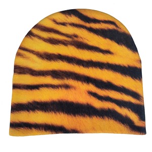 Custom All Over Print Beanie With logo Sublimation Beanie Manufacturer Fashionable Jacquard Knitted <b>Hat</b> for Women - Product Image 4