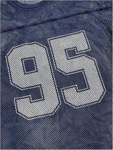 T-shirt en polyester ample à encolure côtelée personnalisée pour hommes uniforme de football américain, maillot de football américain - Product Image 5