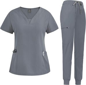 Haute qualité soins infirmiers gommages uniformes ensembles hôpital médical gommage costume en gros médecins infirmières Logo personnalisé vêtements de travail - Product Image 1