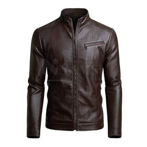 Chaquetas de cuero de nuevo diseño Chaquetas de cuero de alta calidad con textura suave Chaquetas de hombre de mejor material - Product Image 1