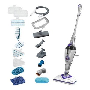 Nettoyeur vapeur <span class=keywords><strong>1600W</strong></span> blanc et violet à charge continue avec 17 accessoires pour le nettoyage des sols - Product Image 2