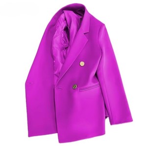 <strong>Fashion</strong> Women <strong>Blazer</strong> Coat <strong>2025</strong> Oversized Wool Blend Long Jacket with Wide Lapel Side Pockets &amp; Warm Layered Winter Street Style - Product Image 5