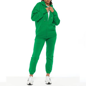 Top Designer Survêtements pour Femmes en Gros Respirant Personnalisé Surdimensionné Broderie 2 Pièces Fermeture Éclair À Capuche et Pantalon Ensemble pour Dames - Product Image 6