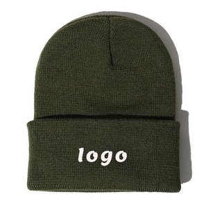 หมวกบีนนี่ถักอบอุ่นสำหรับผู้หญิงหมวกบีนนี่แบบถักด้วยมือสำหรับฤดูหนาวโลโก้ได้ตามต้องการ - Product Image 4