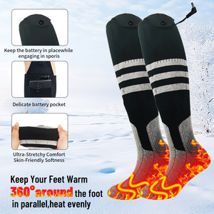 <b>Men's</b> Women's Heating <b>Socks</b> Wireless Remote Control Rechargeable Electric 4000mAh 3 Heat Winter Sports Accessory - Product Image 3