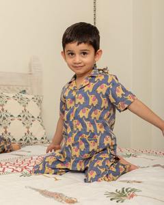 Vente en gros de nouveaux vêtements de nuit élégants pour enfants tenue de nuit en coton mélangé imprimé bloc à la main robe pour enfants - Product Image 2