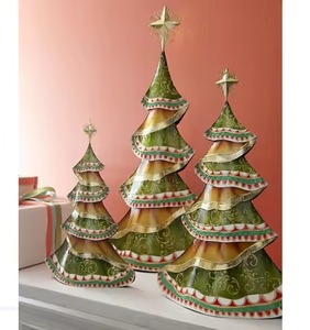 Arbre de Noël en fil métallique avec étoile pour la décoration de table de Noël, petit arbre de Noël de table pour la décoration de la maison - Product Image 6