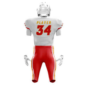 ชุดอเมริกันฟุตบอลผู้ชายไซส์ใหญ่คุณภาพดี ออกแบบเองได้ พิมพ์ลายดิจิทัล ระเหิดสี แห้งเร็ว ระบายอากาศได้ดี - Product Image 5