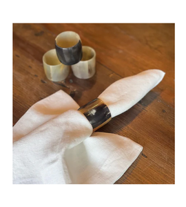 ผ้าเช็ดปากรูปเขาควายและวัวฮอร์นแท้อุปกรณ์ทานอาหารดีไซน์ใหม่ - Product Image 1