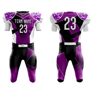 Maillot de football américain personnalisé, conception américaine, uniforme de football américain, sublimation OEM, séchage rapide, taille plus, twill de tackle, maillot de football américain pour jeunes - Product Image 1