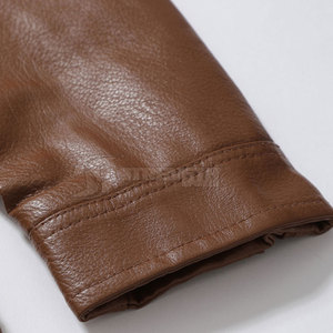 Chaqueta de Cuero Genuino para Hombre, Estilo Slim Fit, Chaqueta de Cuero Personalizada para Hombre, Gran Venta - Product Image 5