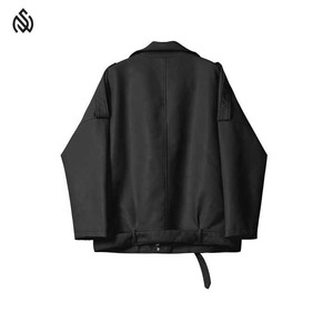 Chaquetas de cuero transpirables para mujer de longitud larga para ropa de calle y moda diaria al por mayor - Product Image 5