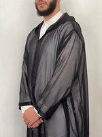 Abaya de prière marocaine pour homme, de qualité supérieure, style numérique, ample, anti-plis, à manches longues, couleur personnalisable, en polyester, taille XXL