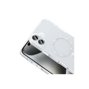 Étui en silicone de luxe Zore Koment Gold Edition compatible MagSafe pour iPhone 16 Plus, finition miroir givrée, artisanat spécial XR - Product Image 3