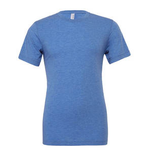 Bella + Canvas T-shirt à col rond à manches courtes pour homme Heather Deep Teal Blue T-shirts pour homme - Product Image 3