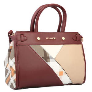 กระเป๋าถือสตรี G1122 - สีน้ำตาลแดง - Product Image 1