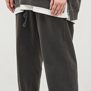 Unisex Custom Embroidered Sweatpants Oversized Baggymen's pants washed Jogger <b>Trousers</b> 100% Cotton Straight <b>Men's</b> Joggers - Product Image 6