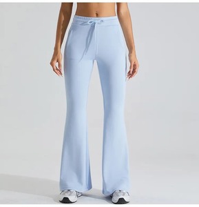<b>women</b> <b>joggers</b> cinch bottom sweatpants high waist cotton fleece casual track pants warm thick loungewear custom logo set - Product Image 3