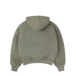 Thick Heavy 100% Cotton Hoodie Drop Shoulder <b>Men</b> Sweatshirt 370gsm Custom Logo Fleece Waterproof Oversized Winter Digital Hoodie - Product Image 2