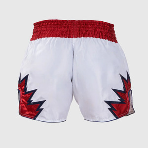 Custom <b>Men's</b> Vintage Style Thai Boxing <b>Shorts</b> 100% Polyester <b>Elastic</b> <b>Waist</b> Anti-Wrinkle Quick Dry Breathable Eco-Friendly OEM - Product Image 6