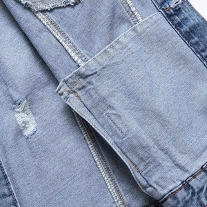 Oversized Fashion Casual Jeans <b>Denim</b> <b>Jackets</b> <b>Men</b> Clothing Plain Dyed <b>Denim</b> Jeans <b>Men</b> <b>Jackets</b> Wash Distress Sun Faded - Product Image 6