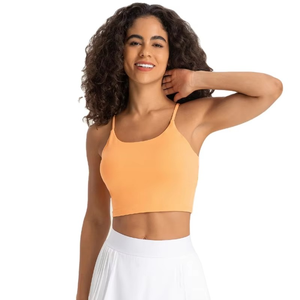 Camiseta sin mangas ajustada de cintura alta para mujer, ropa de calle informal corta sin mangas de talla grande con diseño sólido, diseño recortado de verano - Product Image 1