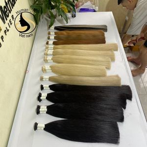 New <b>Hair</b> Extensions Product 100% Unprocessed Raw Virgin <b>Hair</b> Highlight <b>Color</b> Bulk <b>Hair</b> Extensions - Product Image 5